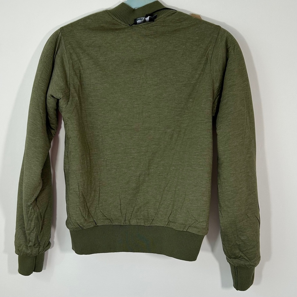 Prana Green and Brown Bomber Jacket - Picture 6 of 8